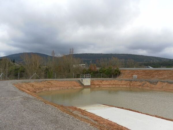 Etanch&eacute;it&eacute; d'un bassin de d&eacute;cantation